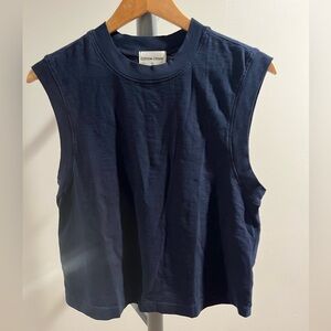 Cotton Citizen Navy Sleeveless Top